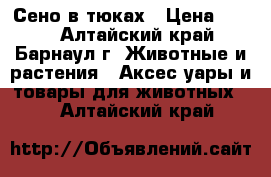 Сено в тюках › Цена ­ 150 - Алтайский край, Барнаул г. Животные и растения » Аксесcуары и товары для животных   . Алтайский край